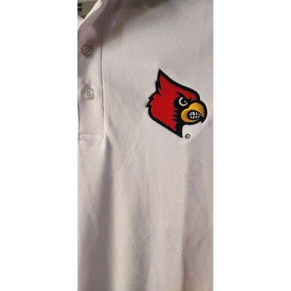Vansport New Louisville Cardinals NCAA Football Basketball Polo Shirt Small D25 - Picture 3 of 5